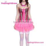 Pink corset dress slim overbust steel bone waist trainer                        
                                                                                Supplier's Choice