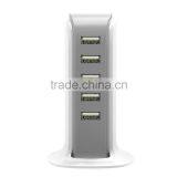 Multiple USB 5 Ports Charger Quick Charger 6A USB Charger for IPhone IPad SamsungGalaxy Pad