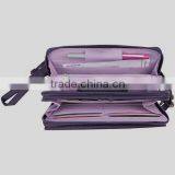 RFID Block Double Zip Clutch Wallet thumbnail-3