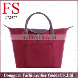 Alibaba new products stylish nylon big plain shoulders bags with flap