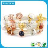 Fashionable Jewelry Women Custom Charm Bracelet Leather thumbnail-1