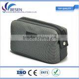 Elegant Small Plaid Toiletry Bag Travel Organizer Cosmetic Bag for Men Women thumbnail-1