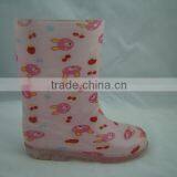 Cute Bear PVC Girl Boots Set