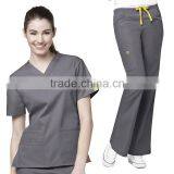 China Manufacturer TC Medical Uniform Scrub Top Sale / PolyCotton Medical Scrubs, Nursing Scrubs OEM Scrub Sets, thumbnail-2