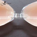 Hot sales silicone backless strapless nude bra wholesal invisible silicone bra with adhesive wings