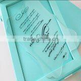 Customized Plexiglass Muslim Wedding Invitation Card for Sale