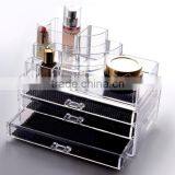 High Quality Low Price Clear Acrylic Makeup Organizer With Drawers