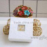 Unique Engagement Ring Boxes Wedding Boxes With Beaded Name Plate of Z