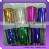 Latest nail transfer foil with 50 different colors nail shell strip nail art