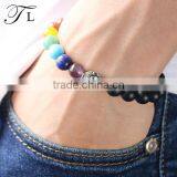 Natural Marble/Lava /Tiger Eye/ Onyx Stone Bracelet Dull Polish Stone Bracelet thumbnail-4