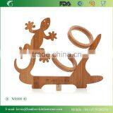 WR009/Factory Direct Bamboo Wine Rack Handmade Wood Bottle Wine Holder Novelty Display Wine Bottle Holder thumbnail-1