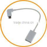 15cm Right Angle Micro USB OTG Adapter Cable for Samsung Galaxy S5 S4 S3 S2 Note 2 From Dailyetech