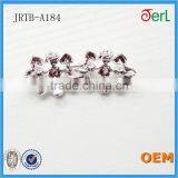 Small Square Rhinestone Pearl Buckles