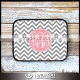 Personalized Chevron Monogram Pad Sleeve