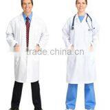 Designs Cotton Polyester White Twill Waterproof Everyday Scrubs Unisex 40 Inch Lab Coat thumbnail-3