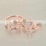 Latest Designs Gold Plated Finger Sex Letter I Love You Sterling Silver Ring With Clear Zircon thumbnail-4