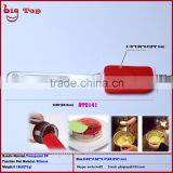 BT0141 New 10" Silicone Butter Scraper With Transparent PP Handle Long Handle Ice Scraper Cake Scraper Spatulas thumbnail-1