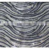 Latest Design Wave Pattern Fashion Sequin Fabric, Wholesale Sequin Mesh Fabric / Stretch Sequin Embroidered Fabric thumbnail-2