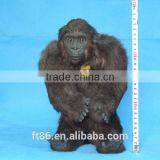 Realistic Handmade Brown Mini Customized Toys Plush Lifelike Gorilla Toy thumbnail-1