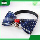 Cute Grid Bowknot Dog Puppy Cat Bow Tie Necktie Dog Collars With Bell Tie Collar ,Cat Collar With Free Sample thumbnail-1