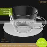 Decorative Unique Design Latte Coffee Glass Mug thumbnail-1