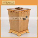 Luxury Decorative Wooden Trash Can thumbnail-1