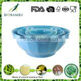 Biodegradable Quality Assurance Bamboo Fiber Round Dinnerware Bowl Sets
