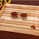 Eco-friendly Unfinished Natural Wooden Bread Serving Tray thumbnail-4
