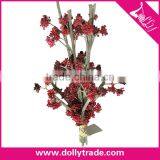 Yiwu Wholesale Cheap Red Silk Artificial Flower for Wedding Decoration