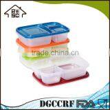 3 Compartment Plastic Lunch Box With Lid Reusable thumbnail-5
