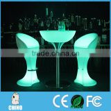 High quality LED unfoldable cocktail table bar table