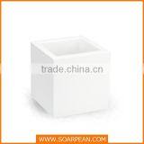 Home Decorative White Fiberglass Garden Flower Pot thumbnail-4