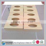 Carved Feature and Handmade Unfinished Wooden Paper Box thumbnail-1