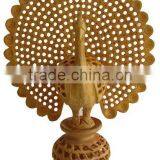 Best Decorative Wooden Peacock Carving thumbnail-1
