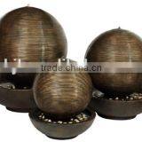 Diameter 60cm Ball Shape Fiber Glass Water Fountain With Base thumbnail-1