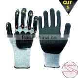NMSAFETY Free Sample Mechanic Impact TPR Work Gloves EN388 4543 thumbnail-1