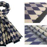 Super Soft Winter Striped Plaid Men Scarf Wrap Wholesale thumbnail-5