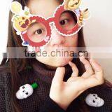 Halloween Party Safety Plastic Paper Handmade Fancy Funny Toy Fake Lensless Kids Childreen Glasses thumbnail-1