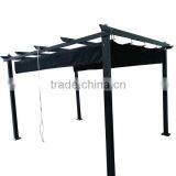 10x13 Feet Black Outdoor Metal Canopy Grape Trellis Pergola thumbnail-3