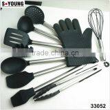 33052 10-pcs Silicone Kitchen Utensil With Stainless Steel Handle thumbnail-1