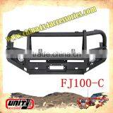 Front Bull Bar Suit FJ100 WITH LAMP & STONE GUARD thumbnail-1