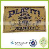 Customized Embossed Printed PU Leather Label Badge Patch