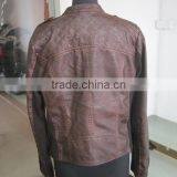 Lapel Badges Leather Wear Blouses Slim PU Jackets Women's Clothing thumbnail-2