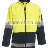 Hi Vis 3cm Lemon Windsheild Fleece Safety Jacket With Zip Front thumbnail-1