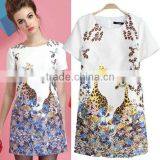 HD-D121 Elegant Women Embossed Fashion OL Dress/casual Ladies Dress thumbnail-1