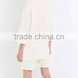 Best Selling Women 100% Polyester White Sweatshirt for Sale thumbnail-5