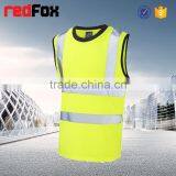 T-shirt Purple V-neck Cheap T-shirt High Visibility Safety Orange T-shirt thumbnail-5