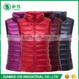 Latest Fashion Multi Color Keep Warm Women Winter Duck Down Vest for Sale thumbnail-1