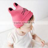Cute Patten Design 100% Cotton Baby Winter Knitted Hat and Cap thumbnail-2
