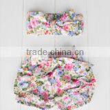 Baby Girl Short Hot Pants Cotton Printed Girls Shorts Floral Pattern Childrens Boutique Clothing thumbnail-5